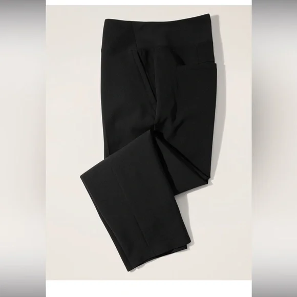NWT Athleta Black Endless high rise Pant, Size 10 straight leg work Packable - Picture 11 of 16